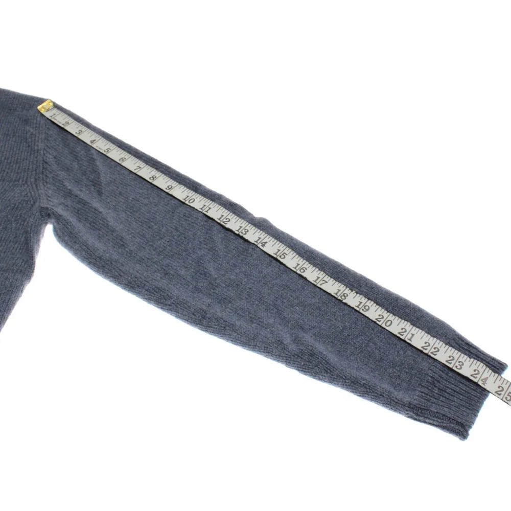 Luciano Barbera NWT Collared Knit Sweater Size 56 (US XXL) in Blue 100% Cashmere